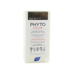 PHYTOCOLOR 5.3 CHATAIN CLAIR DORE COULEUR NATURELLE CHEVEUX DOUX ET BRILLANTS