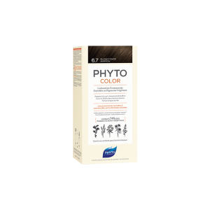 PHYTOCOLOR 6.7 BLOND FONCE MARRON COULEUR NATURELLE CHEVEUX DOUX ET BRILLANTS