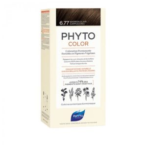 PHYTOCOLOR 6.77 MARRON CLAIR COULEUR NATURELLE CHEVEUX DOUX ET BRILLANTS