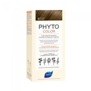 PHYTOCOLOR 8 BLOND CLAIR COULEUR NATURELLE, CHEVEUX DOUX ET BRILLANTS