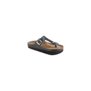 TONG NATURE MINCEUR CUIR NOIRE