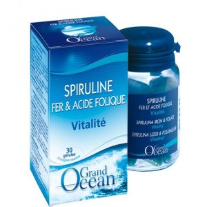 SPIRULINE FER ACIDE FOLIQUE 30 GÉLULES